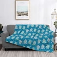 thumbnail image 2 of Naloa Sea Turtle Flannel Blankets - Thick and Warm Blanket for Winter, Soft Fuzzy Plush King Blanket for All Seasons80"x60", 2 of 6