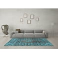 thumbnail image 3 of Ahgly Company Indoor Rectangle Persian Light Blue Traditional Area Rugs, 2' x 4', 3 of 4
