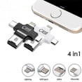 thumbnail image 1 of Lecteur de Carte 4 en 1 Type C Adaptateur Micro Usb Tf Lecteur de Carte Micro Sd pour Android Ipad/iphone 7 Plus 6 S5 S Macbook, 1 of 5