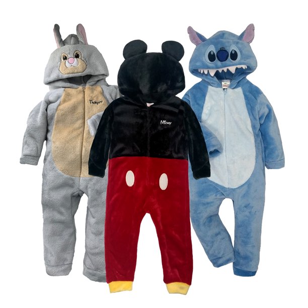 Kit 3 Comandos con Gorro Bordado Disney Thumper, Mickey, Stitch Disney KitB153