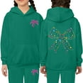thumbnail image 2 of Gyexs Toddler Clothes for Girls Size 2-3 Years Soft and Comfortable Tops Pants, 2pcs Tracksuit Sets (Dark Green, 2-3 Years), 2 of 4