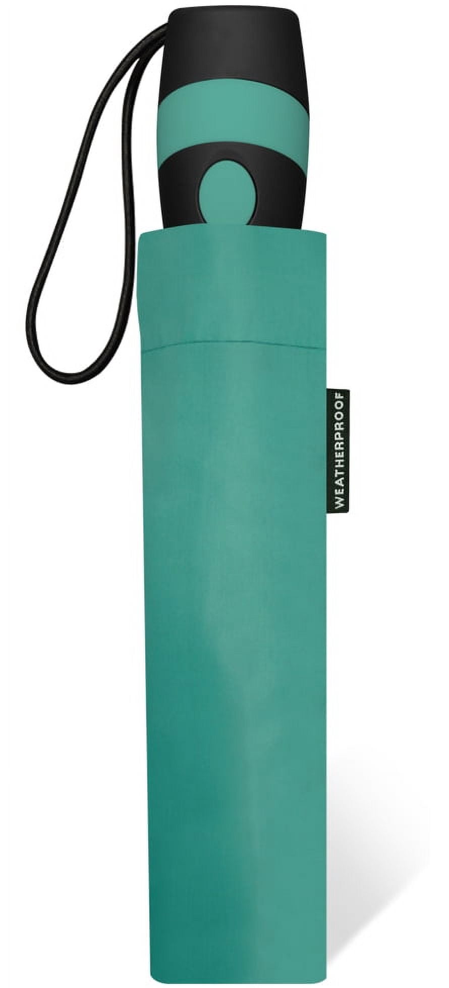 Weatherproof Automatic Open Rain Umbrellas, Teal, Super Mini, Adult, Unisex, Windproof