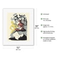 thumbnail image 2 of India - Buddha Gandhi & The Taj Mahal - Vintage Travel Poster by Maurice Merlin c.1940s - Fine Art Rolled Canvas Print 11in x 14in, 2 of 4
