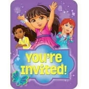 Angle View: Amscan Dora and Friends Teen Invitations [2 Retail Unit(s) Pack] - 491468