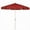 Red, variant on 7.5' Hex Home Garden Tilt Umbrella 6 Rib Crank White with Beige Vinyl Coated Weave Canopy