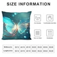 thumbnail image 5 of Fenyluxe Blue Dragonfly Throw Pillow Covers ,Glowing Pillow Cases Decorative Square Pillowcases for Home Bed Sofa Living Room Farmhouse Outdoor 20x20in, 5 of 5