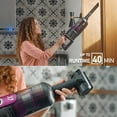 thumbnail image 6 of RoomieTEC Alpha Professional Upright Cordless Vacuum Cleaner, Lightweight and Bagless, with Handheld Dust Buster, Motorized Pet Brush, 22Kpa, 300W, 6 of 7