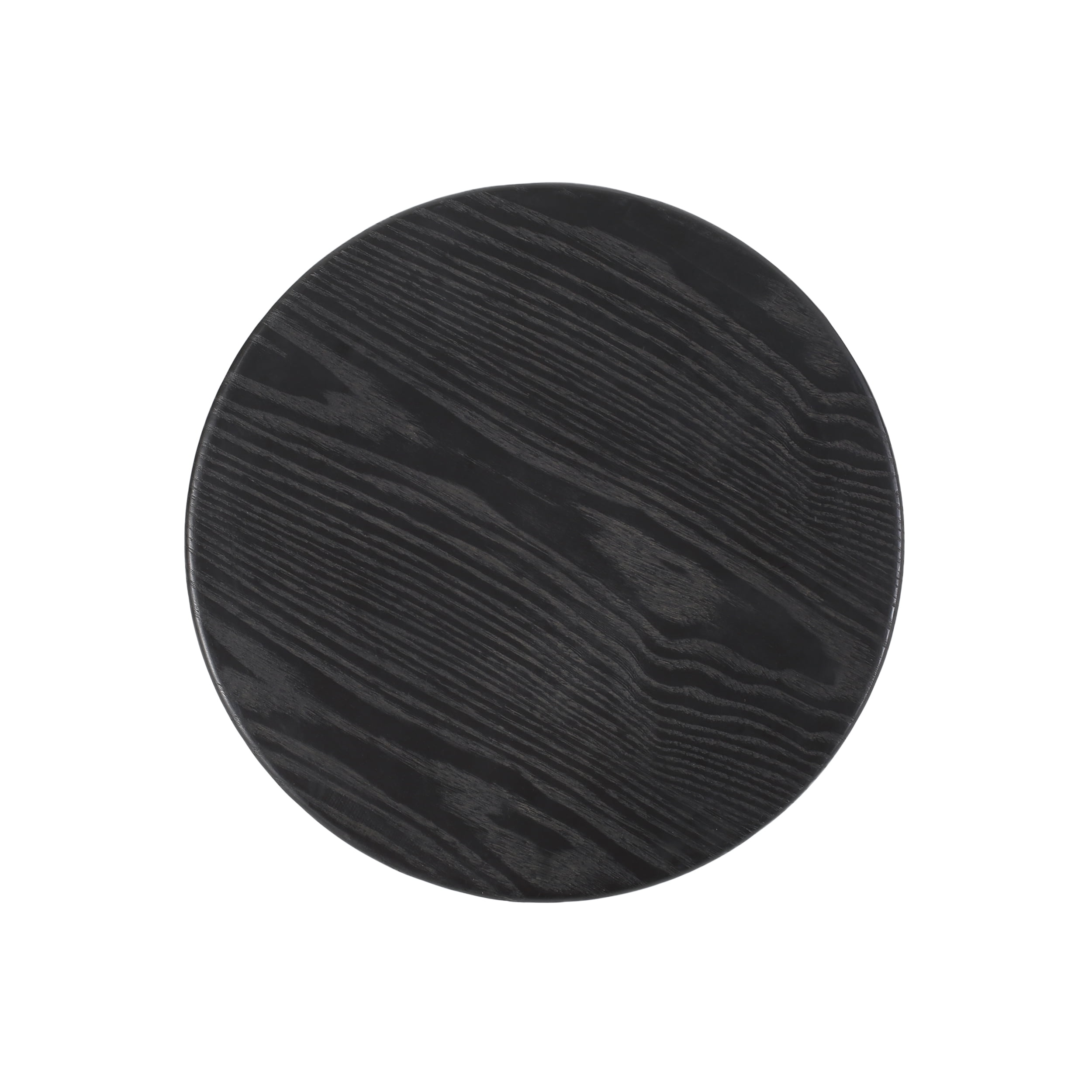 Noble House Salome Modern Industrial Faux Wood Overlay Swiveling Counter Stool, Set of 2, Black and Brass