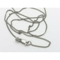 thumbnail image 2 of 10K White Gold 1mm Miami Cuban Chain, FREE Microfiber Cloth, Solid Gourmette Curb Link Mens Womens Necklace, Giorgio Bergamo, 2 of 7