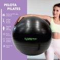 thumbnail image 2 of Pelota de Pilates Xtreme Life 75cm Negro Profesional Hasta 300 Kilos, 2 of 7