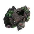 thumbnail image 1 of Unique Bargains Aquarium Decorations Hollow Tree Trunk Ornament Resin Fish Accessories Multicolor 4.72' Length, 1 of 7