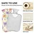 thumbnail image 4 of 2L Hot Water Bottle with Soft Velvet Cover PVC Hot Water Bag for Pain Relief Long-Lasting Warmth Colorful Bow Pattern, 4 of 8