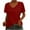 Red, variant on fatyb Womens V Neck T Shirts Short Sleeve Casual Tshirts Summer Solid Color Loose Tee Tops for Women