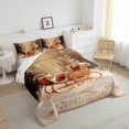 thumbnail image 3 of Feelyou Christmas Carriage 01, Xmas Santa Claus Twin Comforter Sets, Tree Snowflake Reversible Bedding Set, Super Cozy Room Decor,2 Pieces, 3 of 8