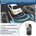 thumbnail image 4 of Sensores de Estacionamiento en Reversa Únicos No.66206989067 para BMW E46 318i 2.0 01-05 para BMW E46 325i 2.5 00-05 Sensor de Asistencia de Estacionamiento Negro 1 Pc, 4 of 6