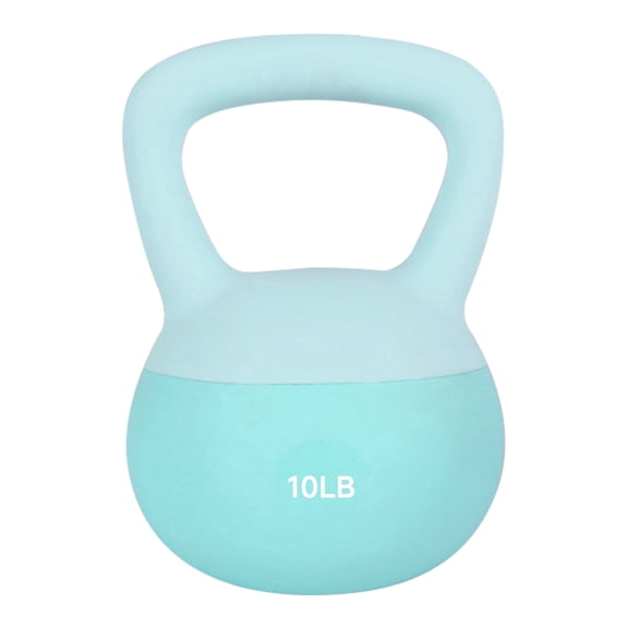 Leikefitness Soft Kettlebells, Steel Shot Filled Weights for Women and Men, Color Coded Anti Slip Soft Kettlebells, Home workout