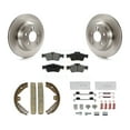 thumbnail image 1 of Transit Auto Rear Disc Rotors Semi-Metallic Pads Parking Brake Shoes and Hardware Kit for Car Mercedes-Benz E350 E400 CLS400 K8S-104665, 1 of 11
