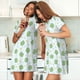 thumbnail image 4 of Easygdp Kawaii Frogs Camisón de manga corta para mujer, informal, estampado, 4 of 6