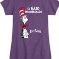 thumbnail image 3 of Dr. Seuss - Cat In Hat Spanish  - Girls Toddler And Youth Fitted Short Sleeve Tee, 3 of 6