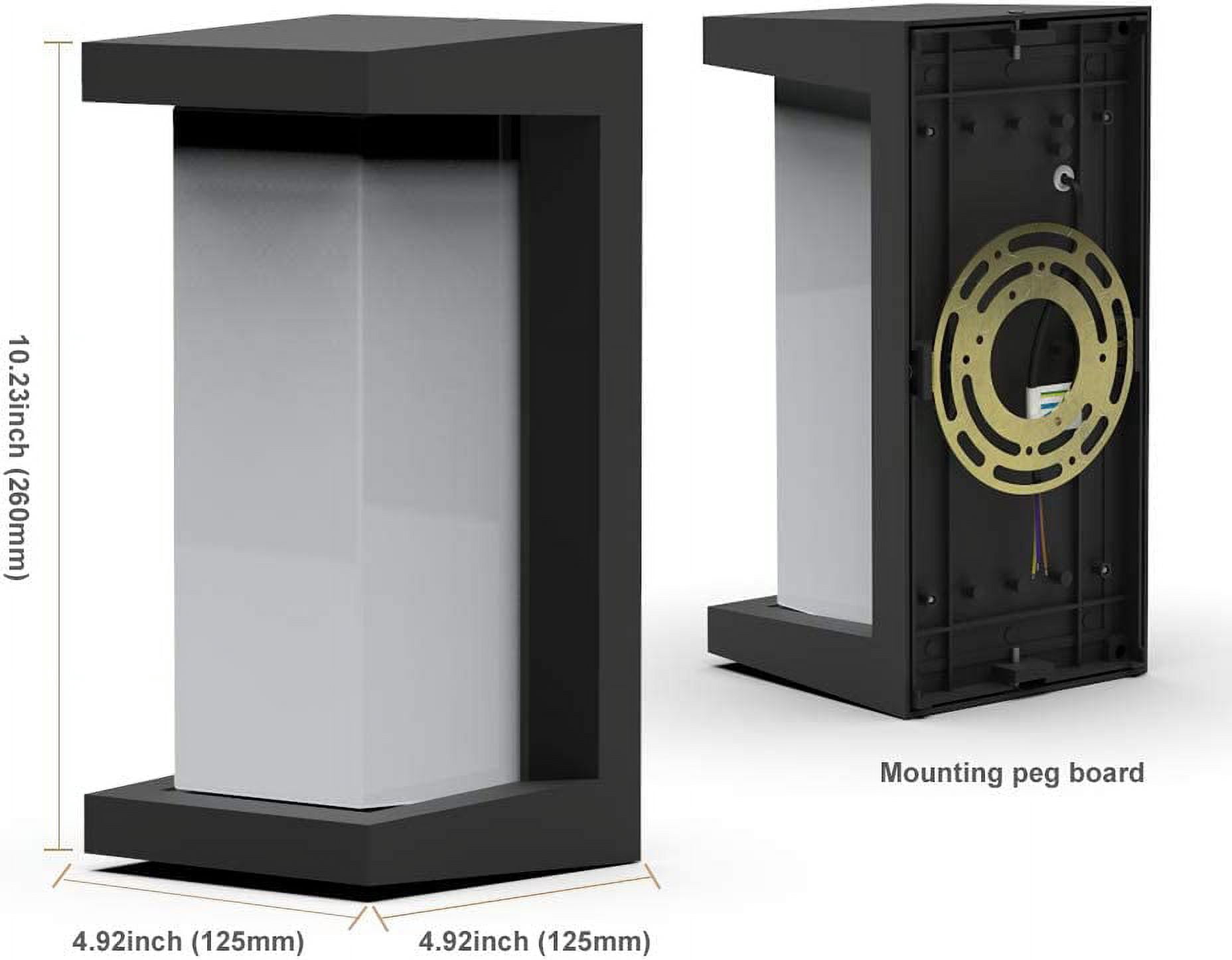 Sytmhoe LED Modern Outdoor Wall Lights Exterior Lantern