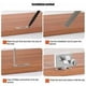 thumbnail image 5 of Cerradura para puerta de vidrio, para vitrina, de seguridad, de apertura simple o doble, para puerta de vidrio de 5-8 mm, llave independiente sin taladrar, aleación de zinc, 5 of 5
