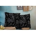 thumbnail image 4 of Set of 2 Paisley Background Hand Drawn Pattern Throw Pillow Covers 18X18 Inch Decorative Pillow Cases for Couch Bedroom Living Room, 4 of 6