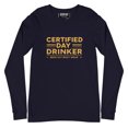 thumbnail image 1 of T-shirt à Manches Longues Unisexe Certified Day Drinker #3, 1 of 7