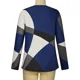 thumbnail image 4 of Suéteres de cuello redondo con mangas largas y rayas en bloques de color para mujer [azul, 4XL], 4 of 8