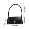 thumbnail image 3 of Women Shoulder Bag, Vintage Underarm Purse, Faux Leather Handbag, Curved Armpit Design, Medium Everyday Bag for Commuting and Dating, 3 of 6