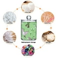 thumbnail image 4 of Hummingbirds and Flowers Cotton Swabs Cans Translucent Plastic Canisters Dustproof Lid for Bathroom Storage, 4 of 7