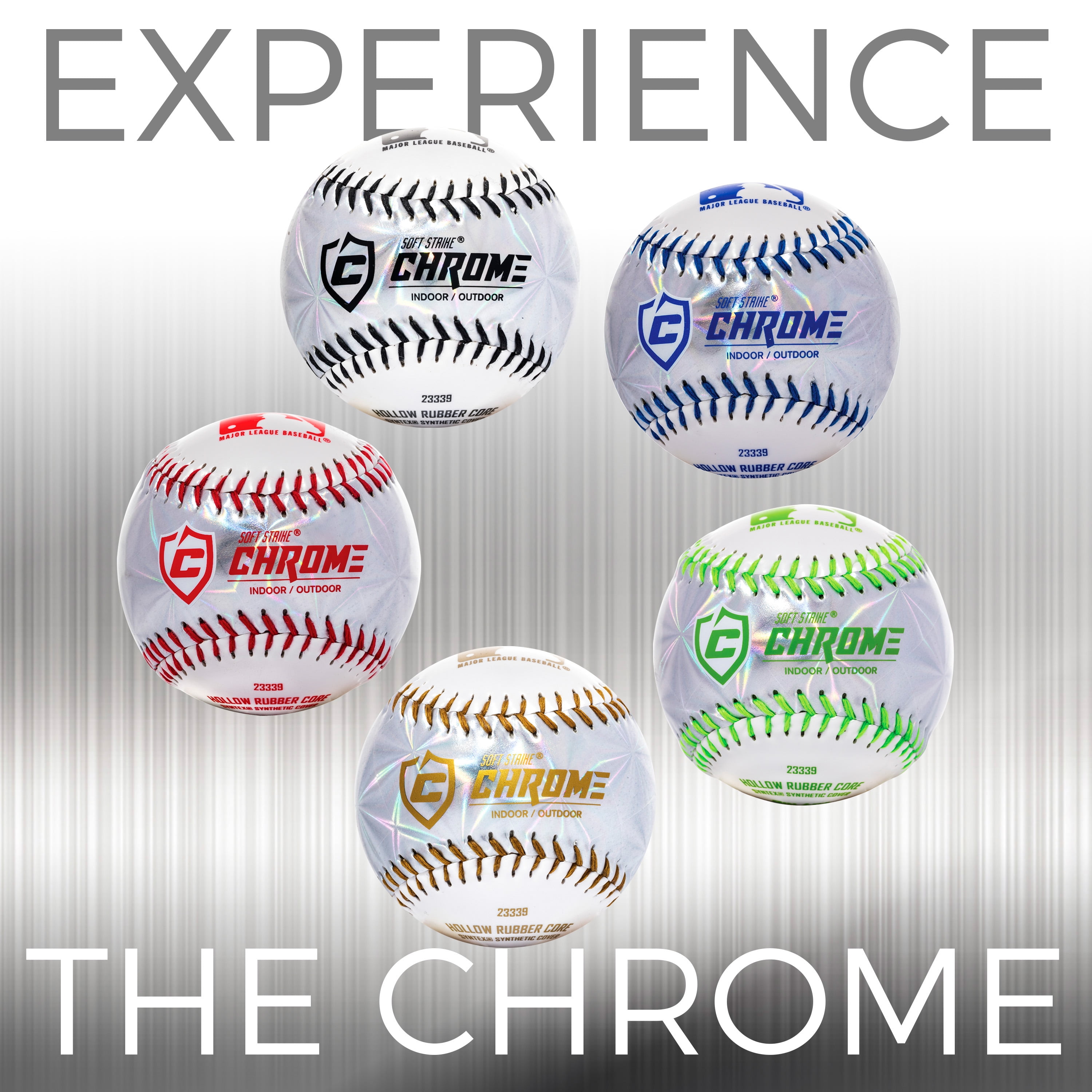 Franklin Sports MLB Soft Strike Metallic Teeball, Assorted Colors