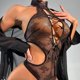 thumbnail image 5 of Gibobby Lenceria mujer sexy Body de Camisola Sexy con Cordones y Espalda Abierta con Panel de Malla para Mujer Lencería Sexy de San Valentín Body Encaje(Negro, M), 5 of 5