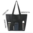 thumbnail image 3 of Bolsa De Playa Personalizada Con Nombre Bordado Y Color De Bordado | Bolsa De Malla Personalizada Para Mujer Bolso De Hombro Plegable Para Piscinas Bolsa De Playa Para Viajes Bolsas De Almacenamien, 3 of 6