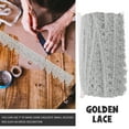 thumbnail image 3 of COMPUKAS Clothes Sewing Trim Polyester 1 Set for Women in Silver Garment Decor for Home Decoration, 3 of 8