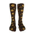 thumbnail image 5 of Pofeuu Fall Daisy Leaf Print Stockings, Adult Running Hiking Socks for Youth and Adult-One Size, 5 of 8