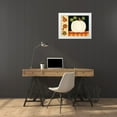 thumbnail image 3 of Deming, Bernadette 24x19 White Modern Wood Framed Museum Art Print Titled - White Pumpkin, Leaves and Acorns, 3 of 4