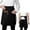 Black, variant on Long Server Apron with 2 Pockets, Extra Long Tie, Lightweight Half Aprons for Men Women Waiter Waitress Chef