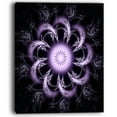 thumbnail image 2 of Fleur Fractale Arrondie Violet Pâle - Impression d'Art Floral sur Toile, 2 of 3