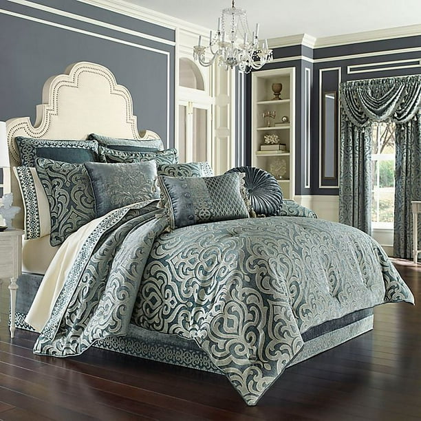 J Queen New York Sicily California King Comforter Set In Teal Com Sicily California King Comforter Set, Bed Bath Beyond California King Comforter Sets