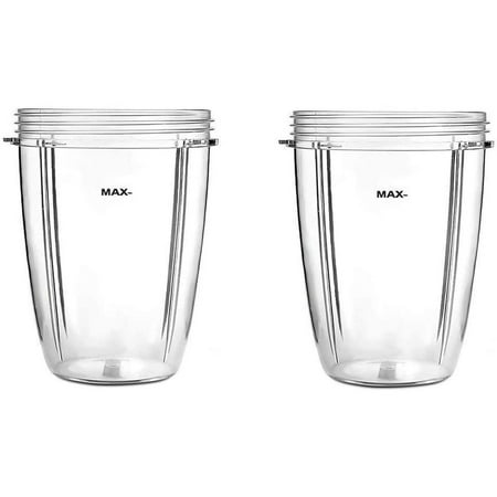

Chamat 24Oz Cups for Nutribullet Accessories 600W 900W Blender Juicer Mixer Replacement Parts(2 Pack)