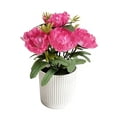 thumbnail image 2 of cpengpj Lifelike Layered Peony Artificial Floral Bonsai, Fade Resistant Plastic, for Living Room Space Livening, 1 Piece, 2 of 6