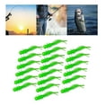 thumbnail image 3 of koolsoo 20pcs Three Tails Simulation Lure Perch ing Tackle Light Weight Green, 3 of 9