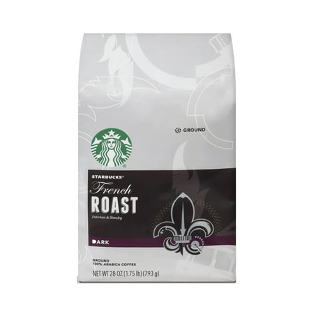 Starbucks French Roast Dark Roast Ground Coffee, 28-ounce