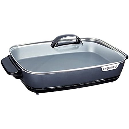 

Purcha 06858 Slimline Skillet with Glass Cover Electric 16 Inch Black