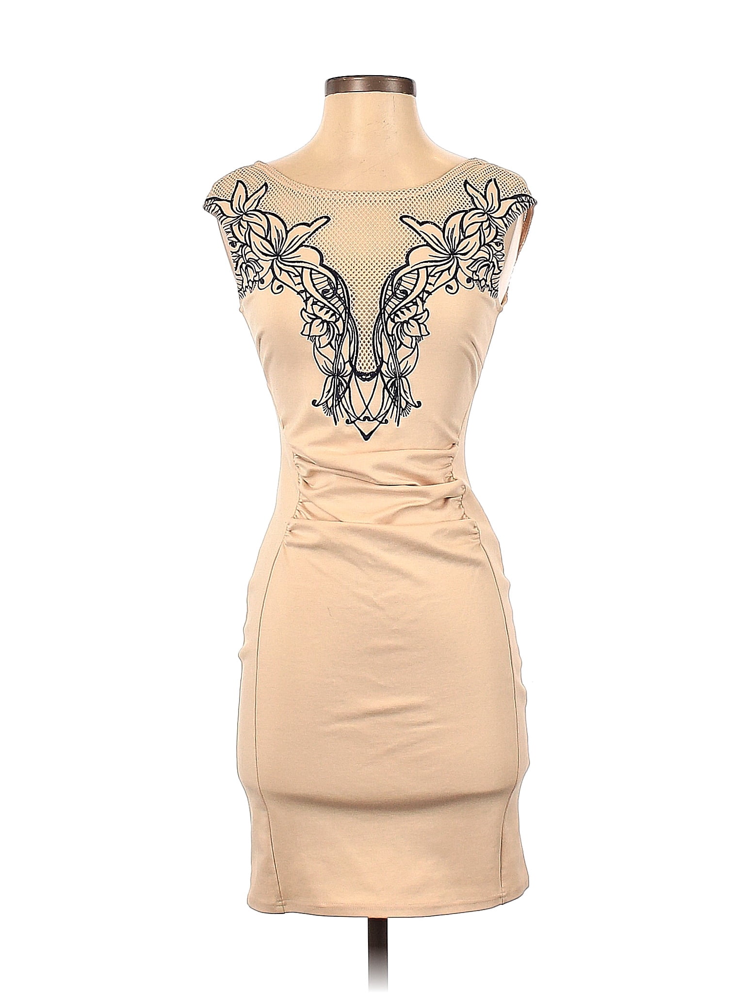 Robe Crayon Lipsy Blanche - Taille 8 - Longueur Mini - Occasion Très Bon état - Style Soirée élégant