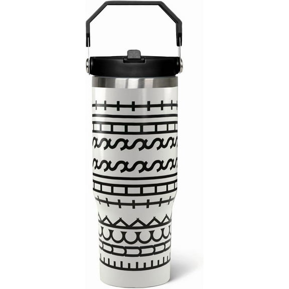 30oz Hidden Message Flip Tumbler With Lid and Straw,Checkered CoffeeTravel Mug Cup Water Botter,White Elephant Gifts,Office Humor Funny Gifts