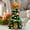 Green GN, variant on Lighted Mini Christmas Tree 10in Desktop PVC Tabletop Decoration 20 LED String Ornaments Colored Balls Warm Lights Sturdy Branches Home Office Bedroom Restaurant Fireplace Party Gift