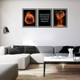 thumbnail image 3 of Basketball Canvas Wall Art spirational Sport Theme Painting Picture Wall Decor flame Basketball Motivational Quotes Poster Print Artwork for Gym Teen Boys Room Decortionin （Only canvas）, 3 of 6