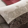 thumbnail image 3 of Madison Park Donovan 7 Piece Comforter Set, Queen, Red, 3 of 5