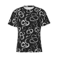 thumbnail image 3 of Naloa Snake Men's T-Shirt Sport T-shirt Men's Basic Tee Casual Men's Shirt, Round Neck, Short Sleeves - Large, 3 of 5